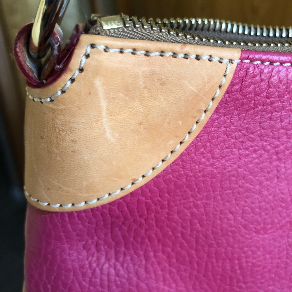 Dooney & Bourke Pink and Tan Shoulder Bag - Picture 8 of 8